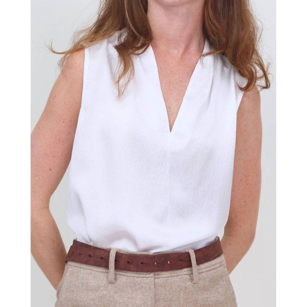 NEW GO BY GO SILK go to shell top in white
